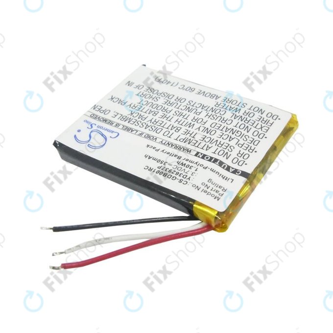 Battery for GoPro Wifi Remote, 350mAh, Li-Pol, 3.7V, YD362937P, HQ