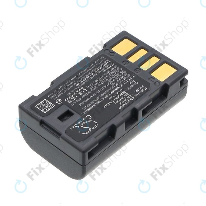 Battery for JVC Gr-D850ek, 800mAh, Li-Ion, 7.4V, BN-VF808, HQ