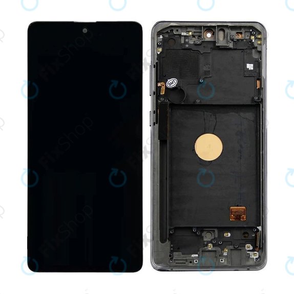 Samsung Galaxy Note 10 Lite N770F - LCD Display + Touch Screen + Frame (Aura Black) TFT