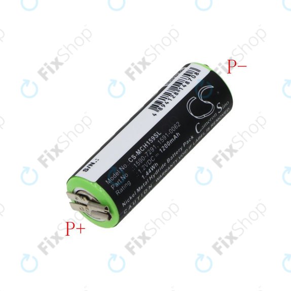 Battery for Moser Chromini 1591, Ermila Bella 1590, 1200mAh, Ni-MH, 1.2V, 1590-7291, HQ