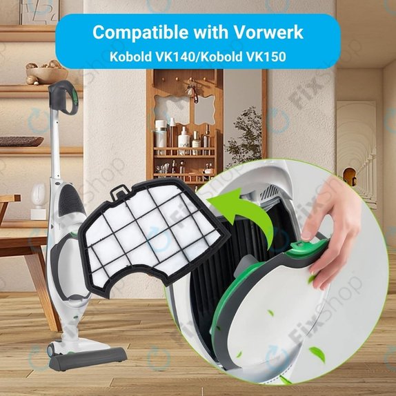 Vorwerk Kobold VK140, VK150 - Dust Filter FP140