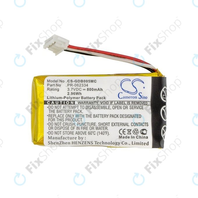 Battery for GoPro Hero +, 800mAh, Li-Polymer, 3.7V, PR-062334, HQ