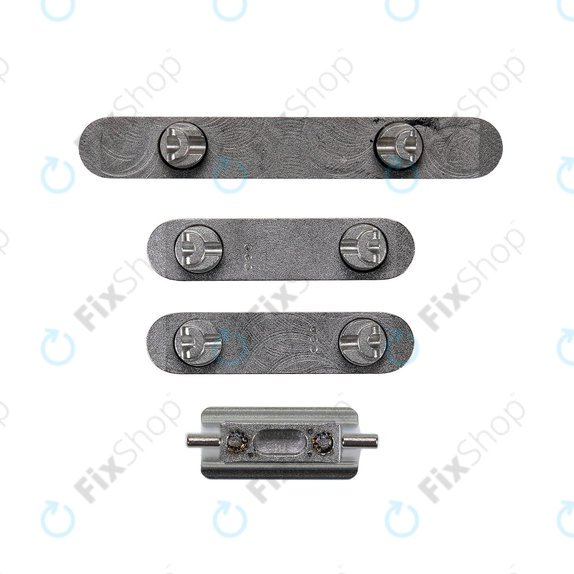 Apple iPhone XS Max - Side Buttons Set - Power + Volume + Mute (Space Gray)