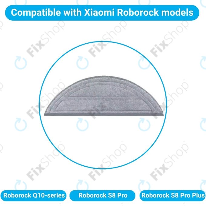 Mop Cloth, 2pcs for Xiaomi Roborock Q10-series, S8 Pro, S8 Pro Plus
