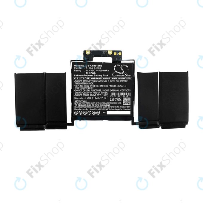Apple MacBook Pro 13" A1989 (2018 - 2019), A2251 (2020) - Battery A1964 5050mAh HQ