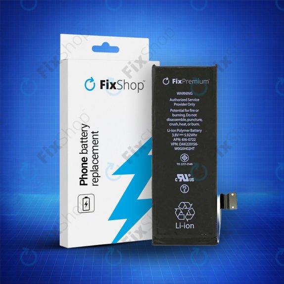 Battery for iPhone 5S, 1560mAh, FixPremium