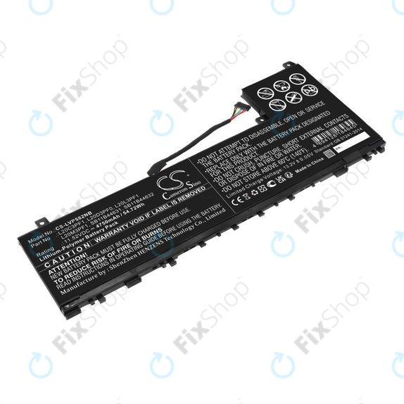 Battery for Lenovo IdeaPad 5 Pro 14ITL6, 4750mAh, Li-Pol, 11.52V, L20C3PF1, HQ