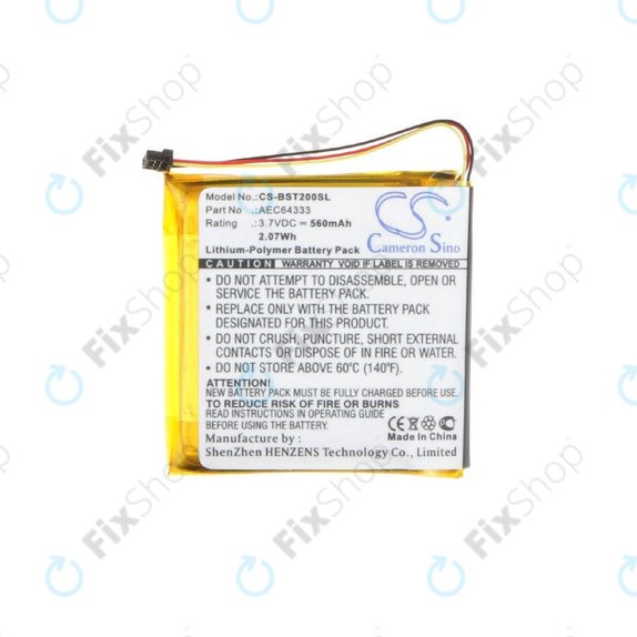 Battery for Beats Solo 2, 2.0, 3, 3.0, Pro Wireless, 560mAh, Li-Pol, 3.7V, AEC643333, HQ