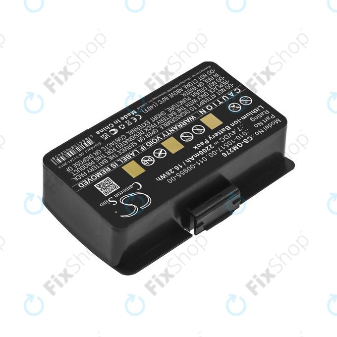 Battery for Garmin GPSMAP 276, 296, 376, 378, 478, 495, 2200mAh, Li-Ion, 7.4V, 010-10517-00, HQ