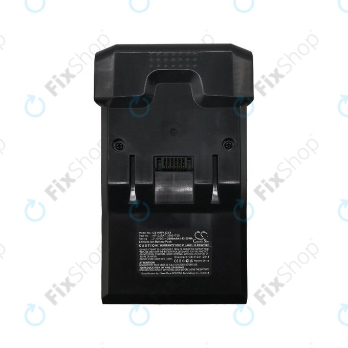 Battery for Hoover H Free, HF122, 2000mAh, Li-Ion, 21.6V, HF122BAT, HQ