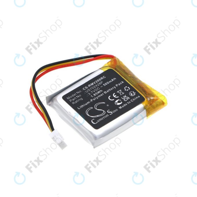 Battery for Razer Viper Ultimate, Viper V2 Pro, 500mAh, Li-Pol, 3.7V, US702428P, HQ