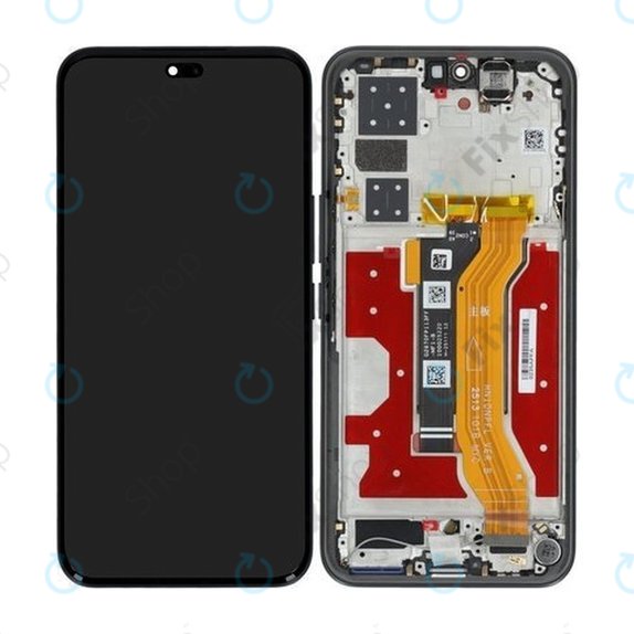 Honor 400 Pro - LCD Display + Touch Screen + Frame (Midnight Black) - 0235APFA Genuine Service Pack