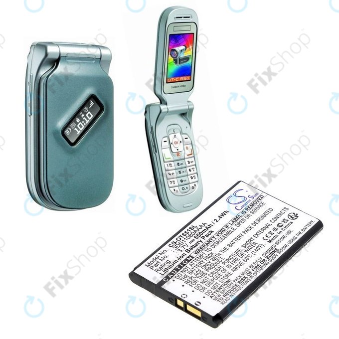 Battery for Alcatel Lollipops, 650mAh, Li-Ion, 3.7V, 3DS11080AAAA, HQ