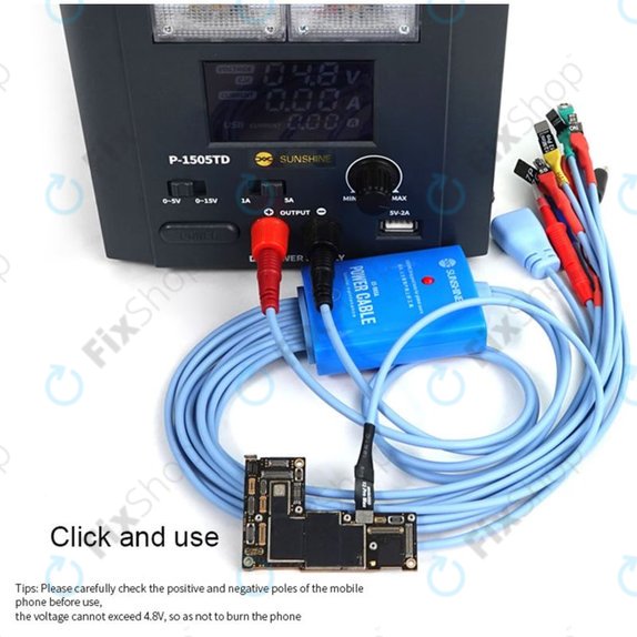 SunShine SS-905A Power Supply Cable Set (iPhone 5S - 12 Pro Max, Samsung)