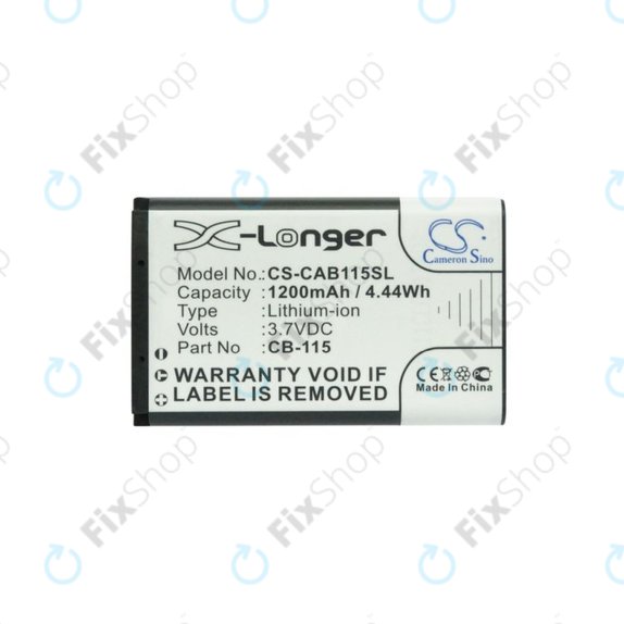 Battery for CAT B100, 1200mAh, Li-Ion, 3.7V, CB-115, HQ