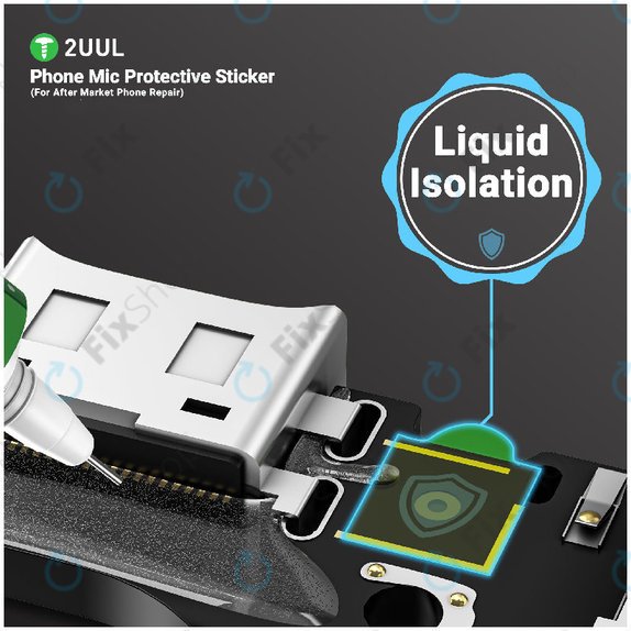 Protective Stickers, Phone Microphone, 2UUL DA32, 500pcs/Pack