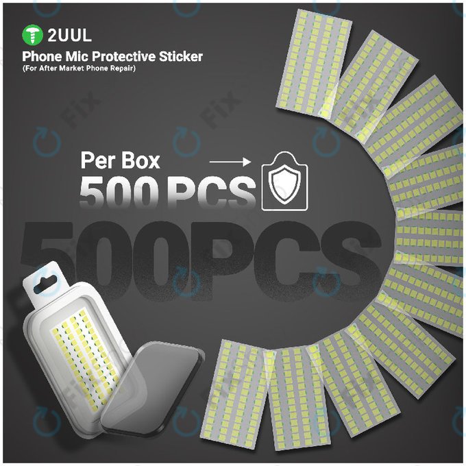 Protective Stickers, Phone Microphone, 2UUL DA32, 500pcs/Pack
