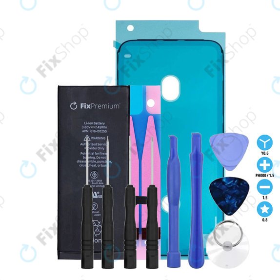 Battery for iPhone 7, 1960mAh, Adhesive, Toolkit, FixPremium