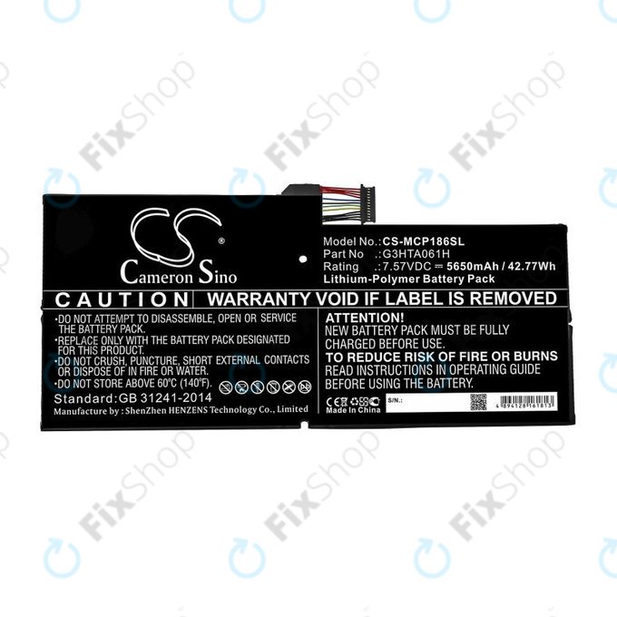 Microsoft Surface Pro 7 - Battery G3HTA061H 5650mAh HQ