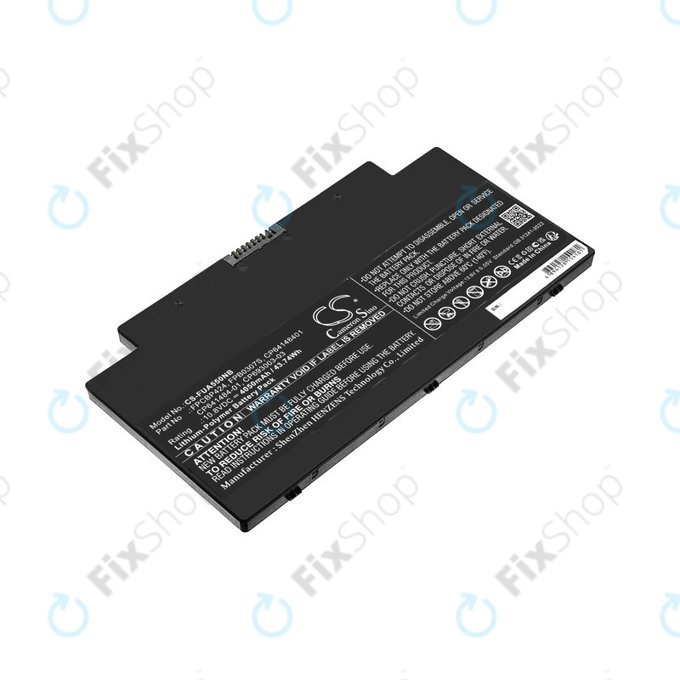 Battery for Fujitsu Lifebook AH77, A556, A3510, U536, 4050mAh, Li-Pol, 10.8V, CP641484-01, HQ
