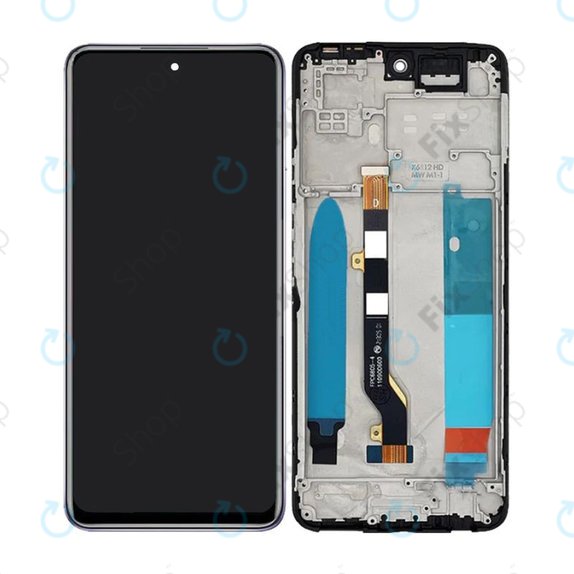 Infinix Hot 11S NFC - LCD Display + Touch Screen + Frame (Polar Black) TFT