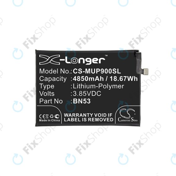Xiaomi Redmi Note 9 Pro - Battery BN53 4850mAh HQ