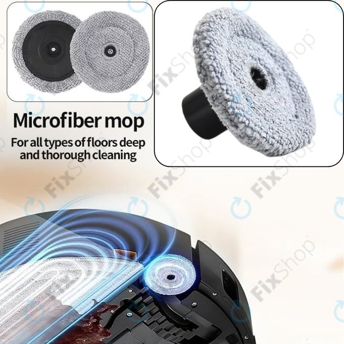 Side Mop Cloth, 2pcs for Xiaomi Roborock Saros 10