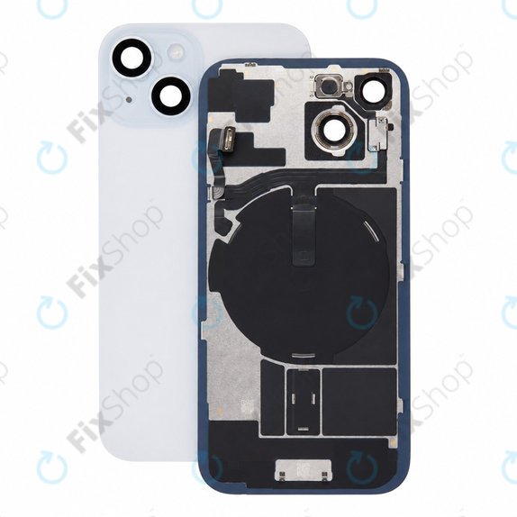 Rear Housing Glass for iPhone 15, Blue, Pulled A