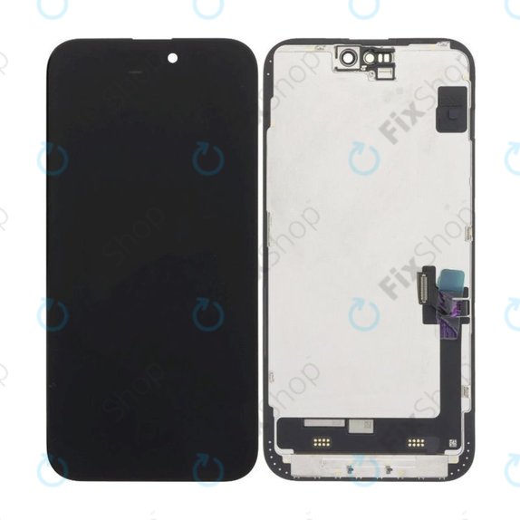 Display Soft OLED for iPhone 15 Plus, Touch Screen with Frame, FixPremium