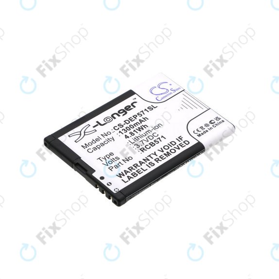 Battery for CPA Halo 11, 1300mAh, Li-Ion, 3.7 V, RCB571, HQ