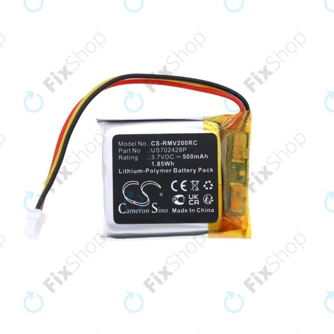 Battery for Razer Viper Ultimate, Viper V2 Pro, 500mAh, Li-Pol, 3.7V, US702428P, HQ