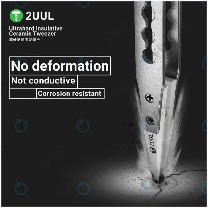 Precision Tweezer, Ceramic Insulated, 2UUL TW31