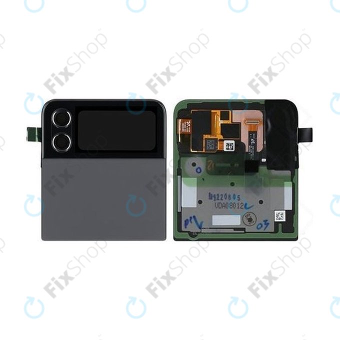 Samsung Galaxy Z Flip 4 F721B - LCD Display + Touch Screen + Frame (External) (Graphite) - GH97-27947A Genuine Service Pack