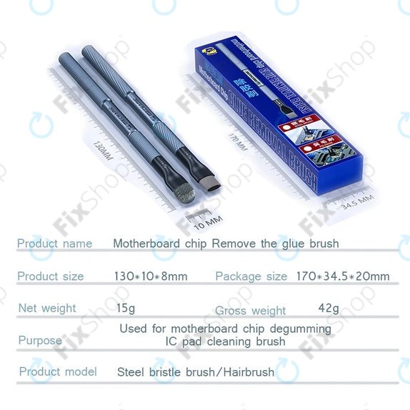 Mechanic - Steel Brush for PCB/BGA Cleaning IC Pads & Adhesive Removal