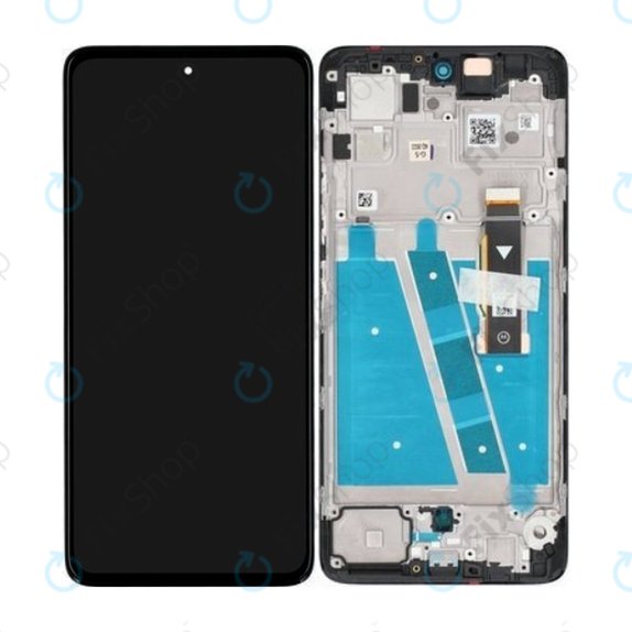 Motorola Moto G72 XT2255 - LCD Display + Touch Screen + Frame (Meteorite Gray) - 5D68C21701 Genuine Service Pack