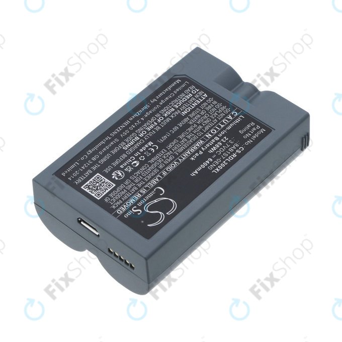 Battery for Ring Video Doorbell 2, 3, 4, 6400mAh, Li-Ion, 3.7V, 8AB1S7-0EN0, HQ