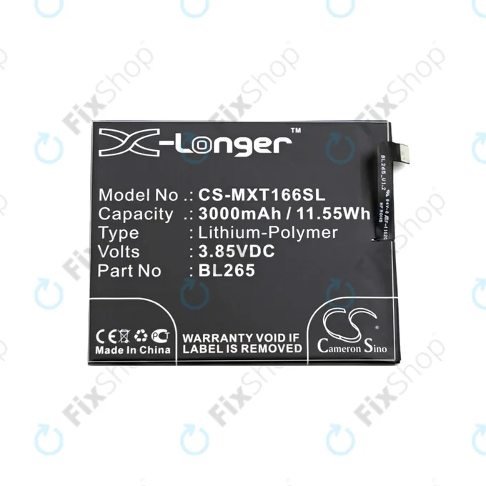 Motorola Moto M XT1663 - Battery BL265 3000mAh HQ