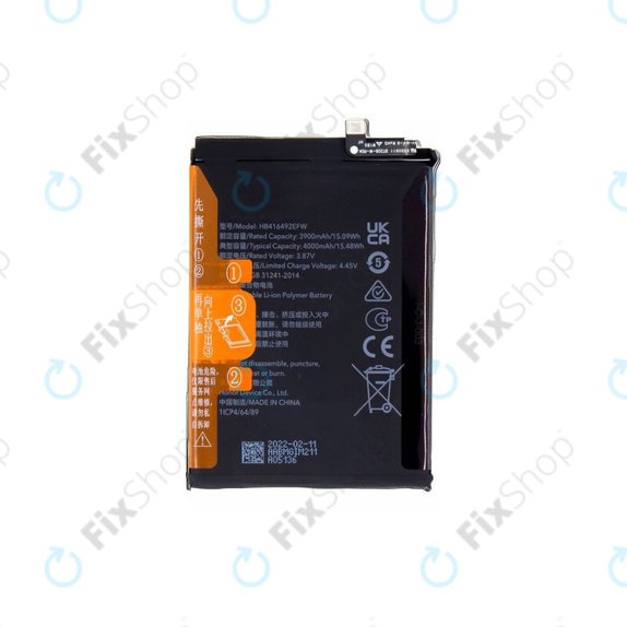 Honor X8 - Battery HB416492EFW 4000mAh