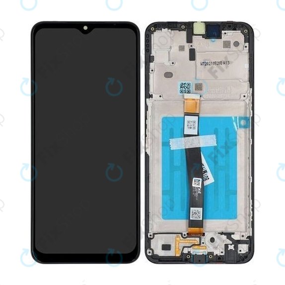 Samsung Galaxy A22 5G A226B - LCD Display + Touchscreen + Frame (Black) - GH81-20694A Genuine Service Pack