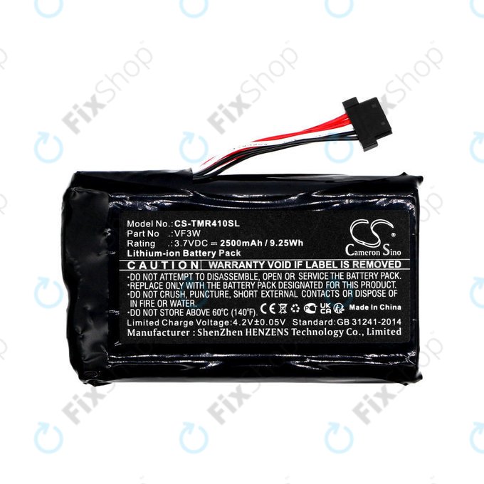 Battery for TomTom Rider, Great Rides, 2500mAh, Li-Ion, 3.7V, VF3W, HQ