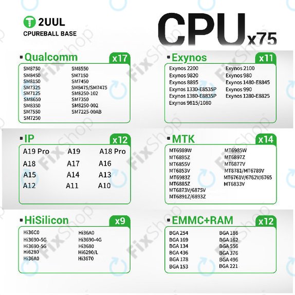 CPU Reball Base Platform, 2UUL BH17