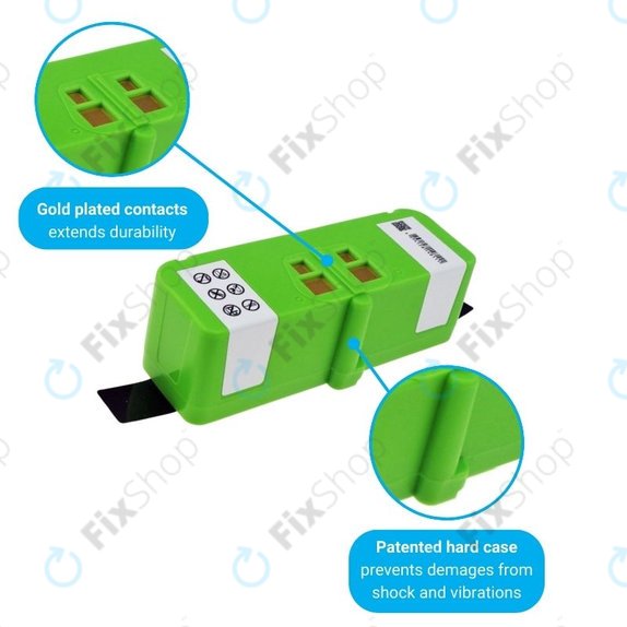iRobot Roomba 600, 800, 900-series - Battery 4502233, 4374392, 2130LI Li-Ion 14.4V 5200mAh HQ