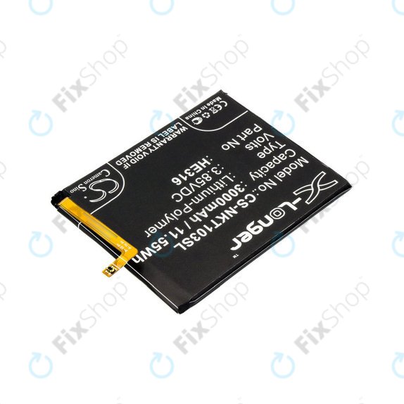 Battery for Nokia 6, 3000mAh, Li-Pol, 3.85 V, HE316, HQ