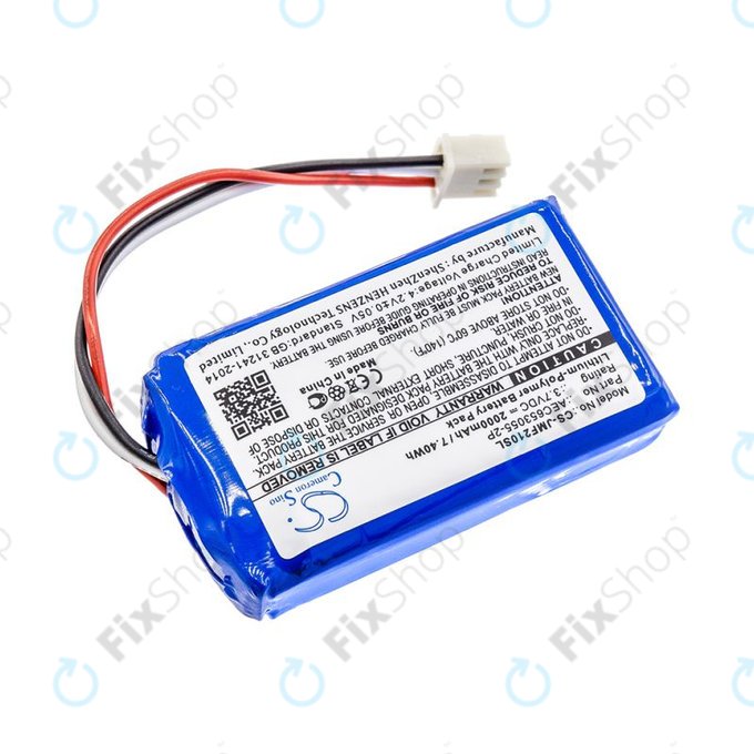 Battery for JBL Flip 2 (2013), 2000mAh, Li-Pol, 3.7V, AEC653055-2P, HQ