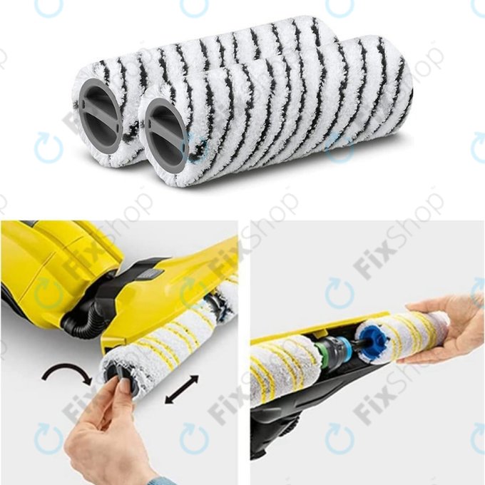 Kärcher FC 3, FC 5, FC 7 - Stone Roller Set (Black)