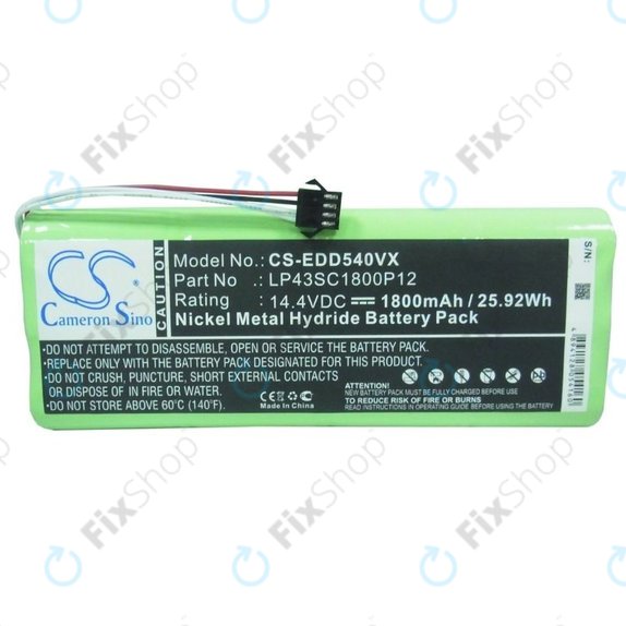 Ecovacs Deebot D-series - Battery LP43SC1800P12 Ni-MH 14.4V 1800mAh HQ