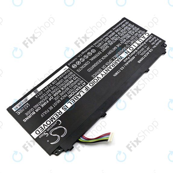 Battery for Acer Aspire S13, Chromebook R13, 4600mAh, Li-Pol, 11.55V, AP15O3K, HQ