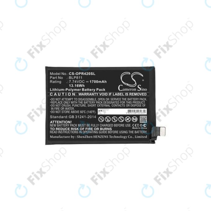 Oppo Reno 4 - Battery BLP811 1700mAh HQ