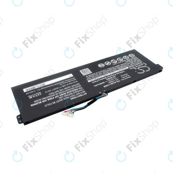 Battery for Acer Aspire 5, 7 E5, V3, Chromebook 11, 13, 15, 3000mAh, Li-Pol, 15.2V, AC14B18K, HQ