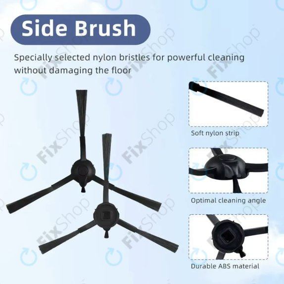 Side Brush, 2pcs for Rowenta X-plorer S65, S65+, S70, S70+, S75s, S75s+